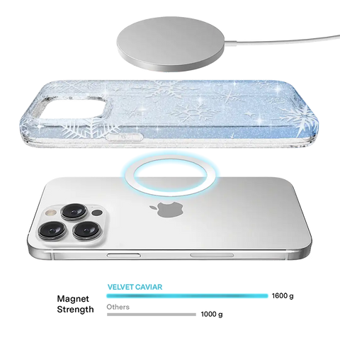 Snow Angel Glitter iPhone Case
