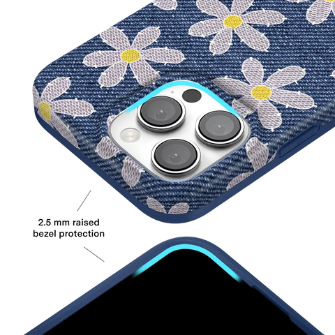 Denim Daisy iPhone Case