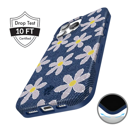 Denim Daisy iPhone Case
