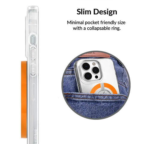 Neon Orange MagSafe Grip Ring