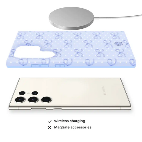 Lovely Blue Bows Samsung Case