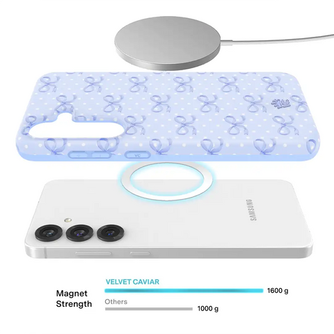 Lovely Blue Bows Samsung Case
